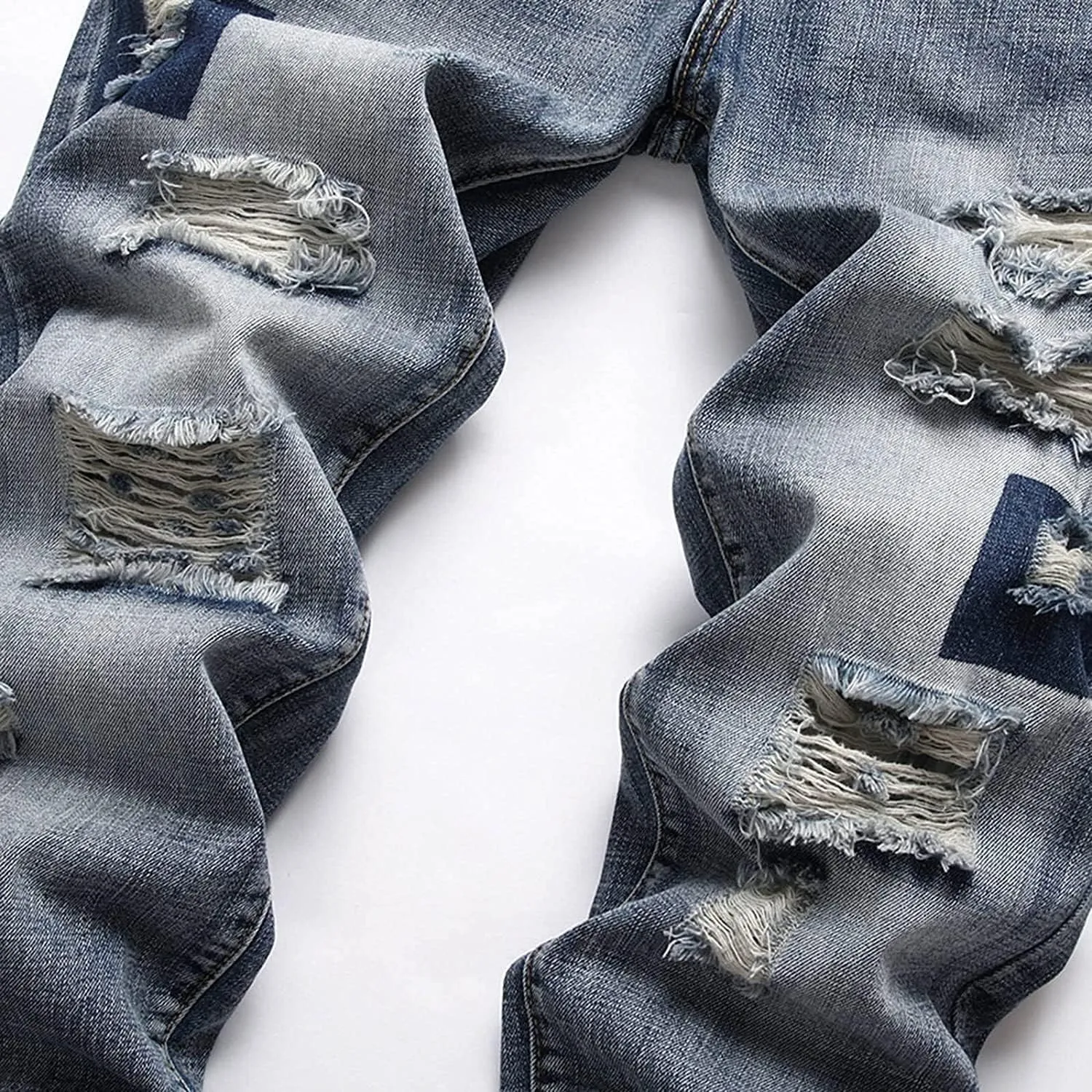 Men's Relaxed Fit Jeans,Stretch Comfortable Work Jeans Men's Fashion Straight Fit Slim Jeans