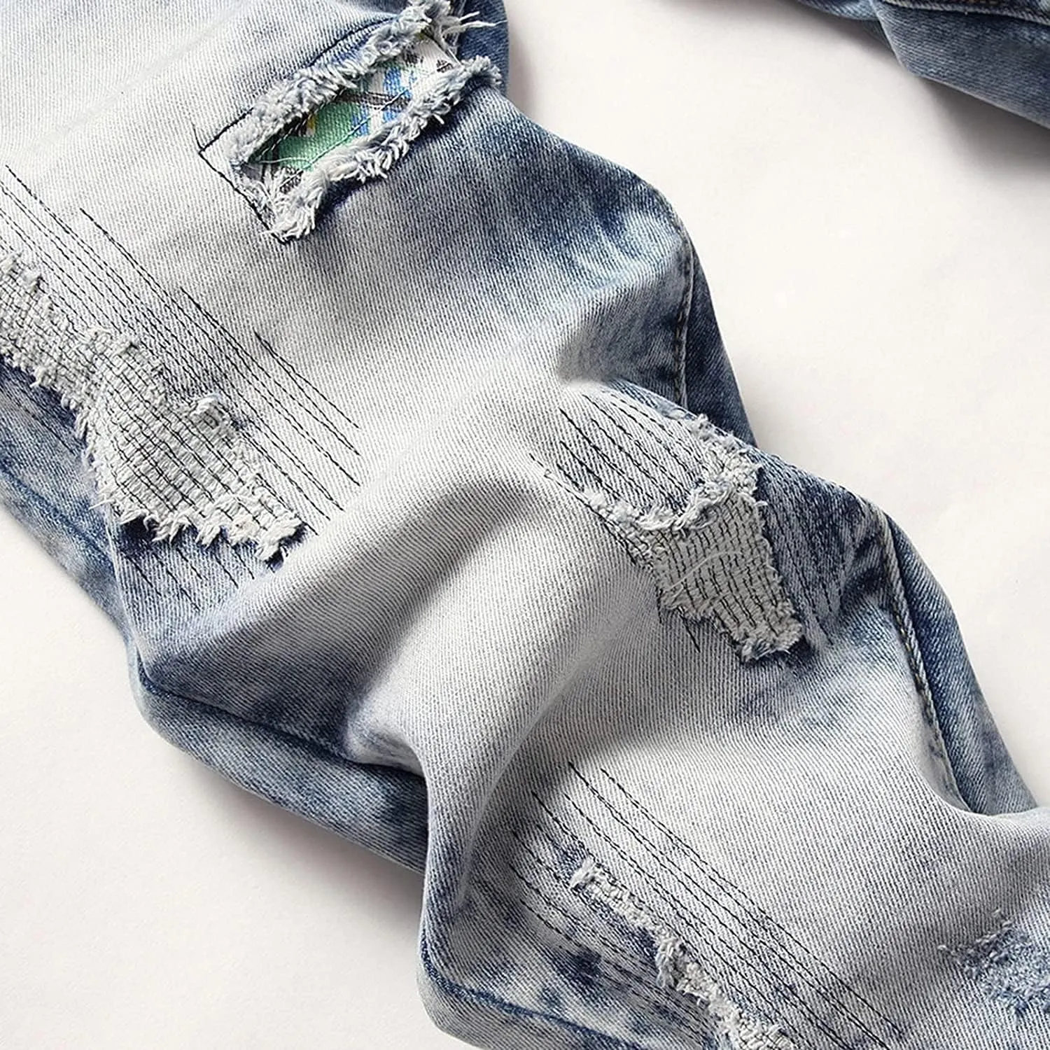 Men's Relaxed Fit Jeans,Stretch Comfortable Work Jeans Men's Fashion Straight Fit Slim Jeans