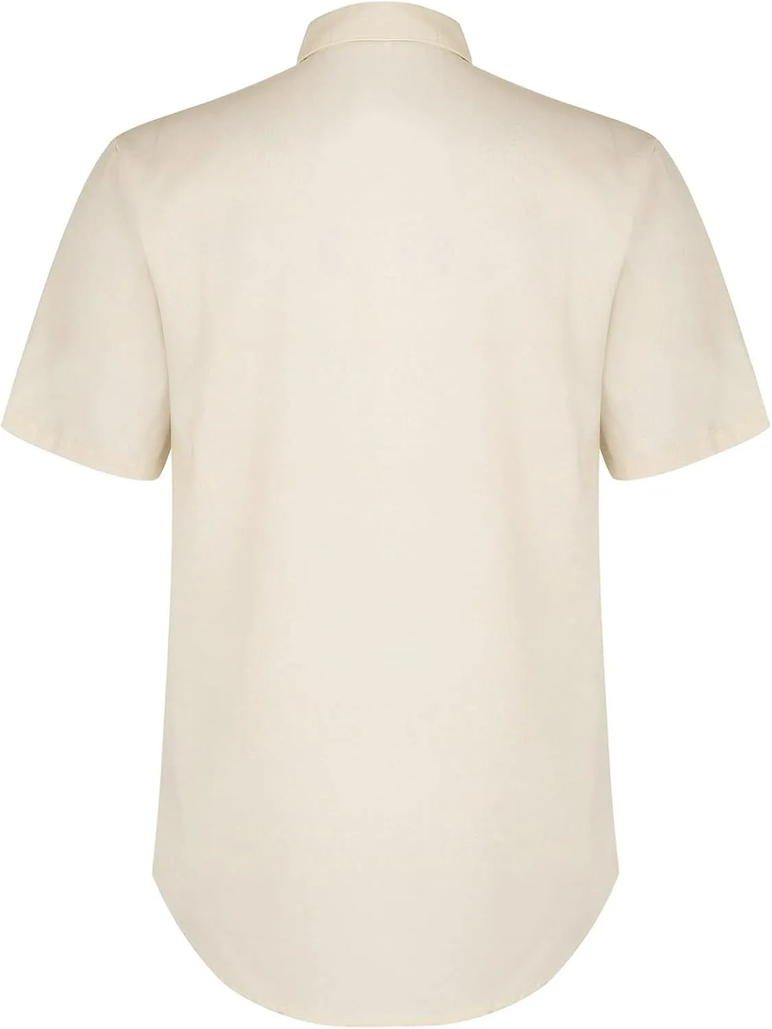 Mens Resort Wear 2025 Breathable Button Down Short Sleeve Shirt Regular Fit Formal with Pocket Summer Casual