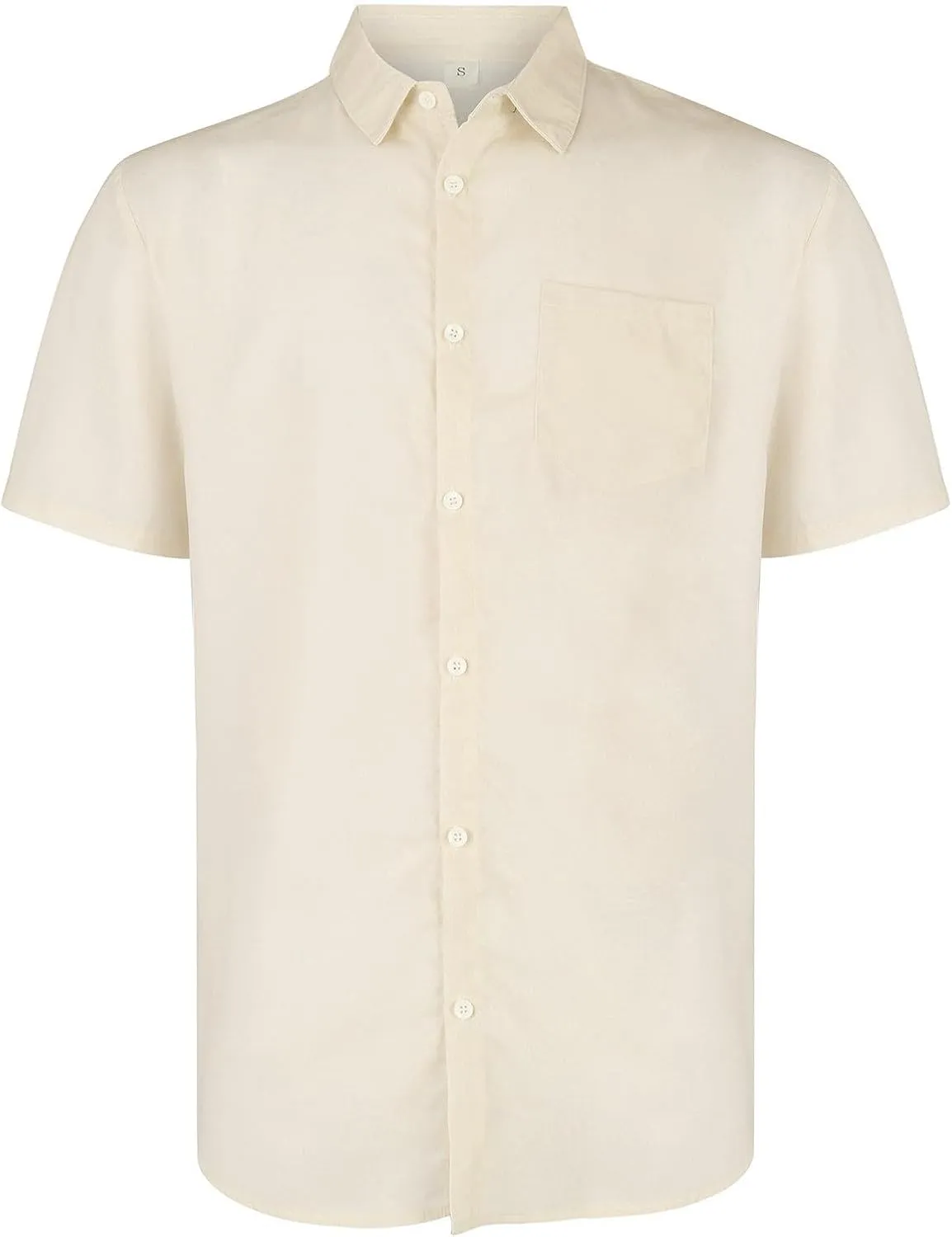 Mens Resort Wear 2025 Breathable Button Down Short Sleeve Shirt Regular Fit Formal with Pocket Summer Casual