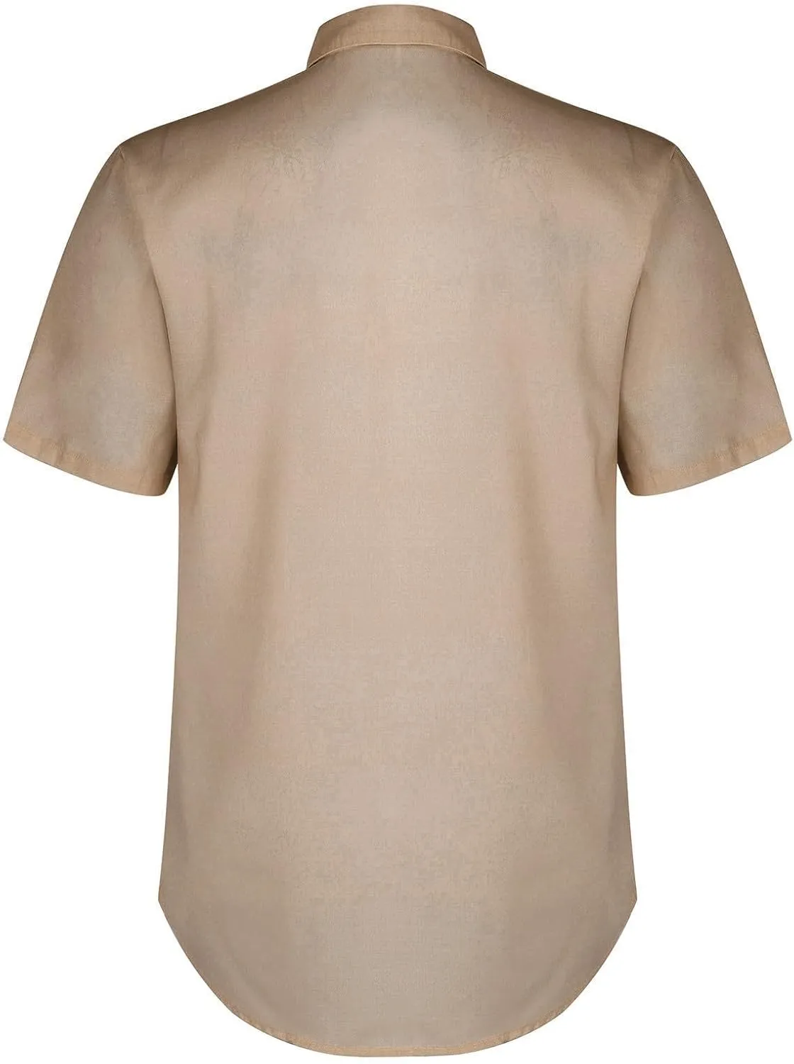 Mens Resort Wear 2025 Breathable Button Down Short Sleeve Shirt Regular Fit Formal with Pocket Summer Casual