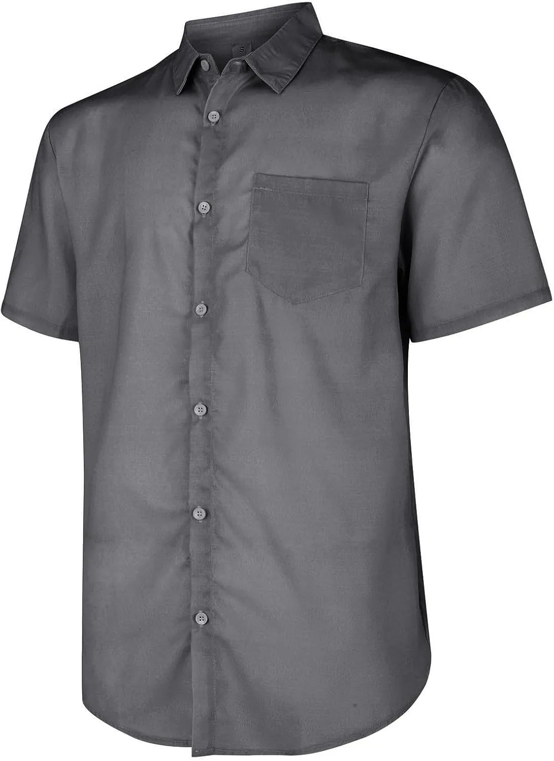Mens Resort Wear 2025 Breathable Button Down Short Sleeve Shirt Regular Fit Formal with Pocket Summer Casual
