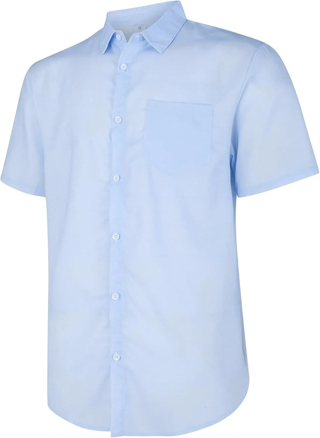 Mens Resort Wear 2025 Breathable Button Down Short Sleeve Shirt Regular Fit Formal with Pocket Summer Casual