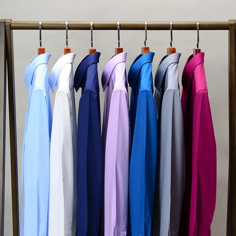 Men's Satin Lycra formal  Full Sleeve shirt Sky Blue