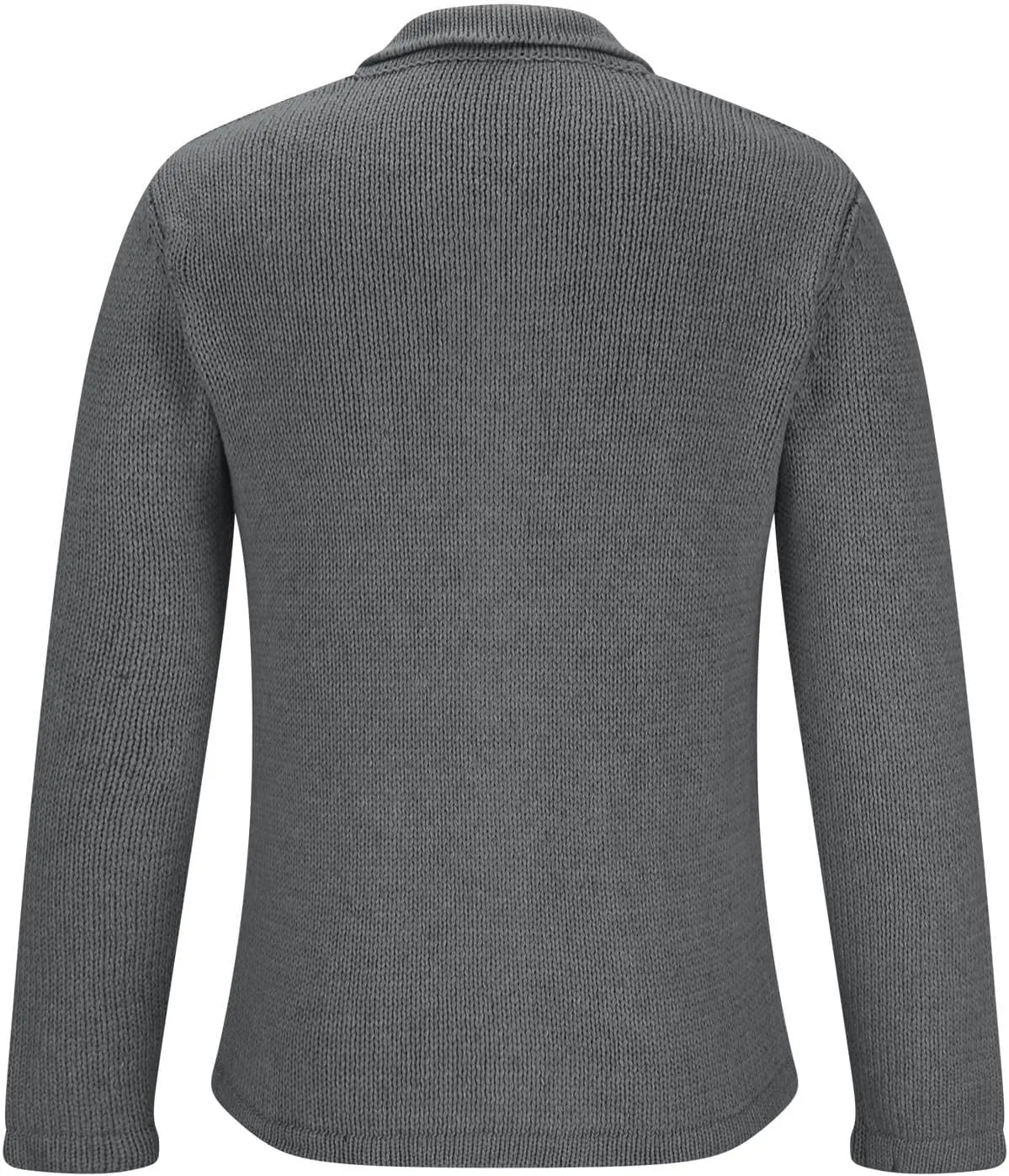 Mens Shawl Collar Cardigan Sweaters Button Down Cable Knit Patterns Plus Fleece Lined Chenille Sweaters with Pockets