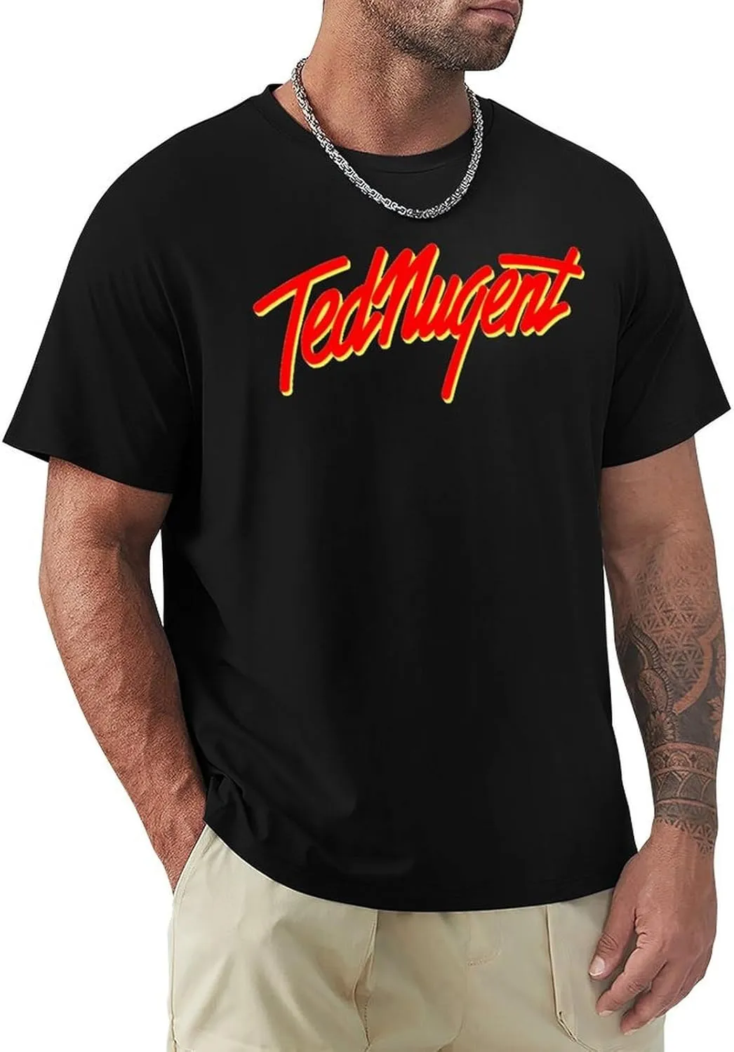 Men's Short Sleeve Crewneck T Shirts Funny Graphic Tees Shirts Top