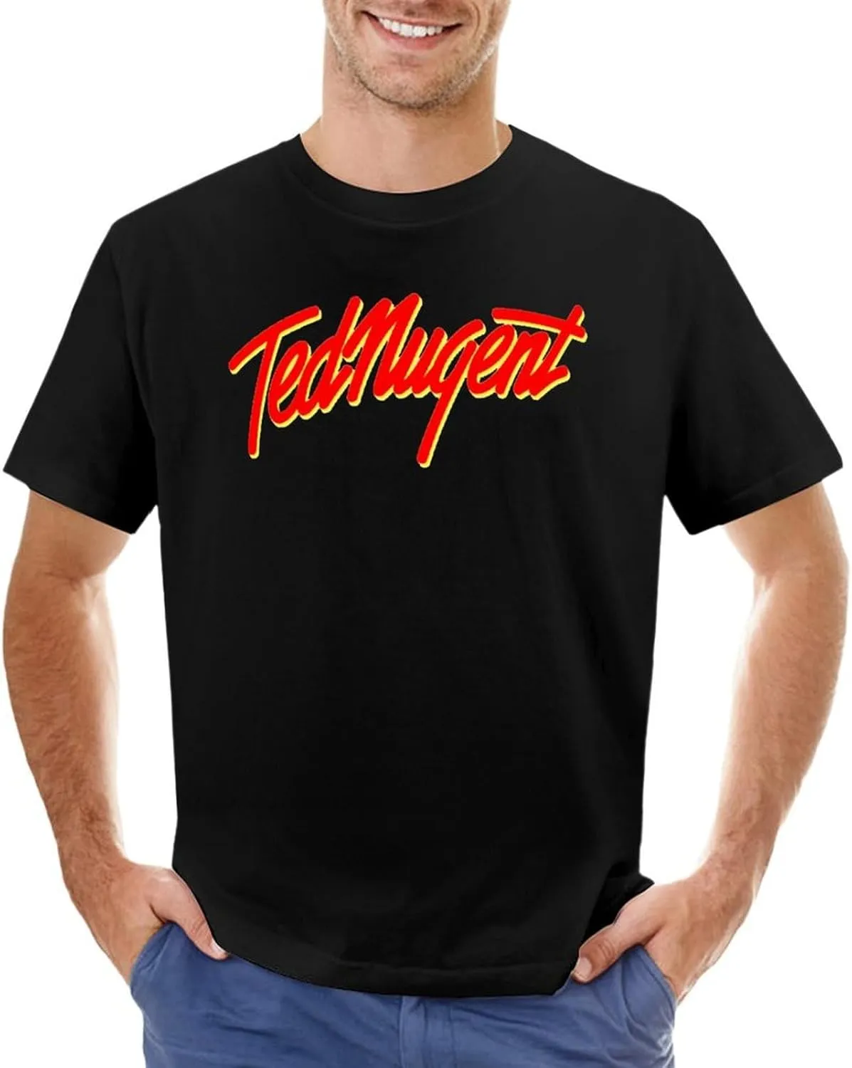 Men's Short Sleeve Crewneck T Shirts Funny Graphic Tees Shirts Top