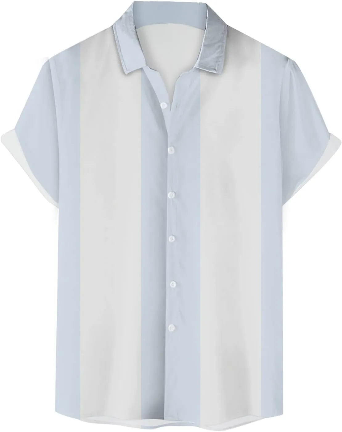 Mens Short Sleeve Shirts Men's Linen Shirts Short Sleeve Button Down Fashion Textured Summer Beach Shirt Soft