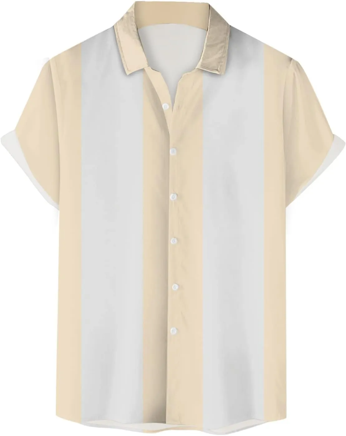 Mens Short Sleeve Shirts Men's Linen Shirts Short Sleeve Button Down Fashion Textured Summer Beach Shirt Soft