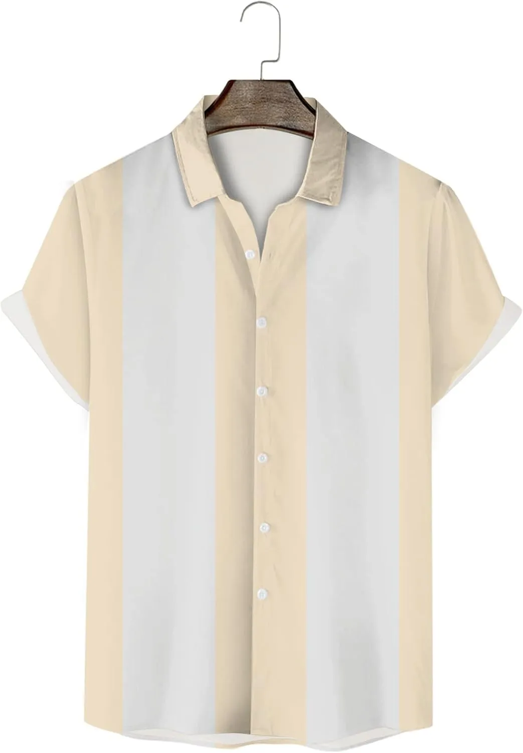 Mens Short Sleeve Shirts Men's Linen Shirts Short Sleeve Button Down Fashion Textured Summer Beach Shirt Soft