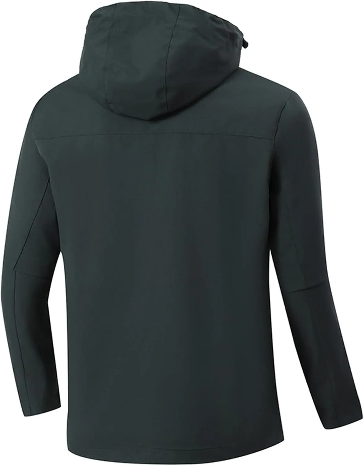 Men's Softshell Military Rain Jacket With Hood Waterproof Windbreaker Plus Size Outdoor Lightweight Raincoat Outwear