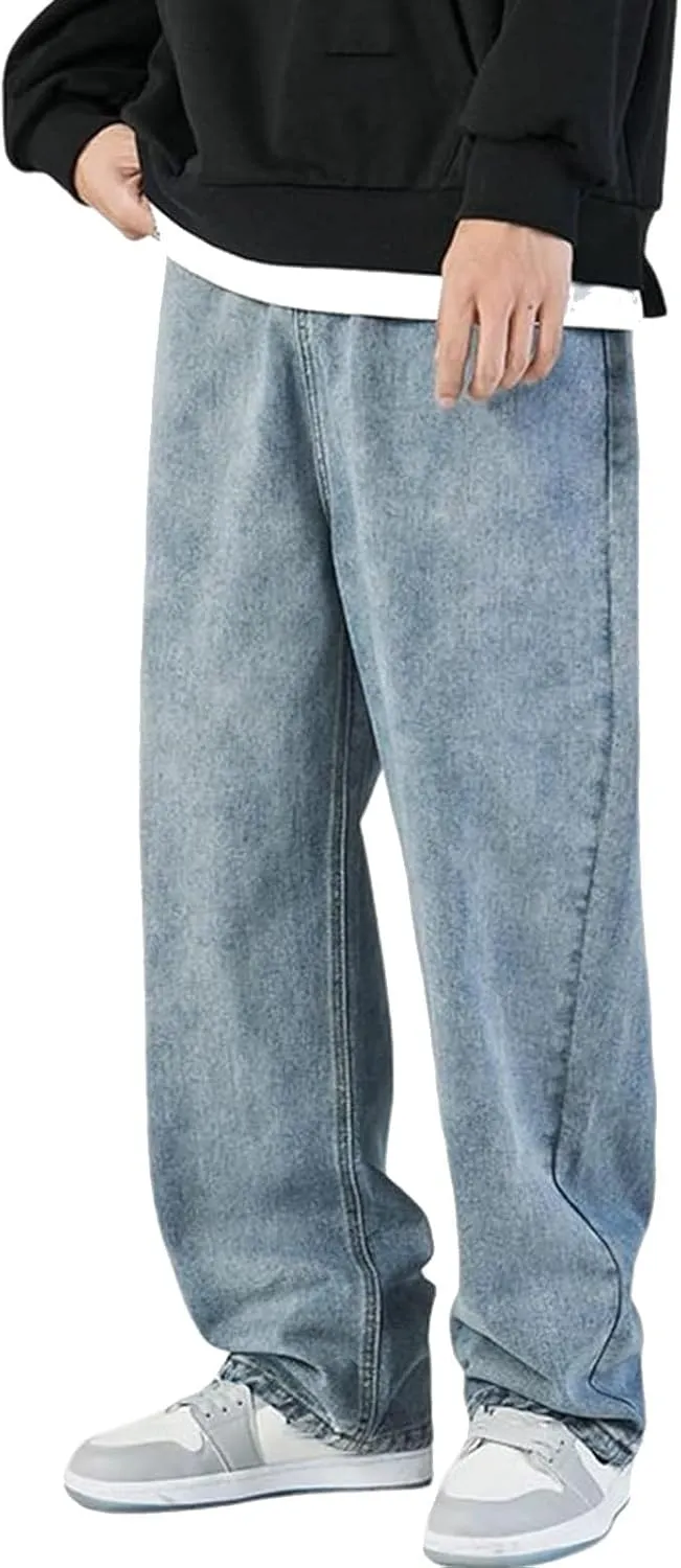 Men's Stretch Jeans Comfortable High Durable Cargo Jeans for Men Straight Fit Jeans for Men