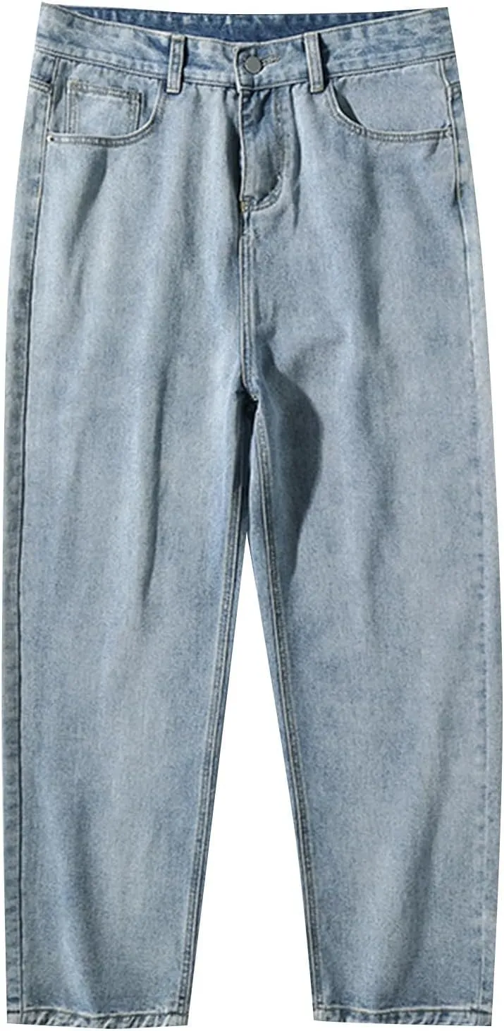 Men's Stretch Jeans Comfortable High Durable Cargo Jeans for Men Straight Fit Jeans for Men