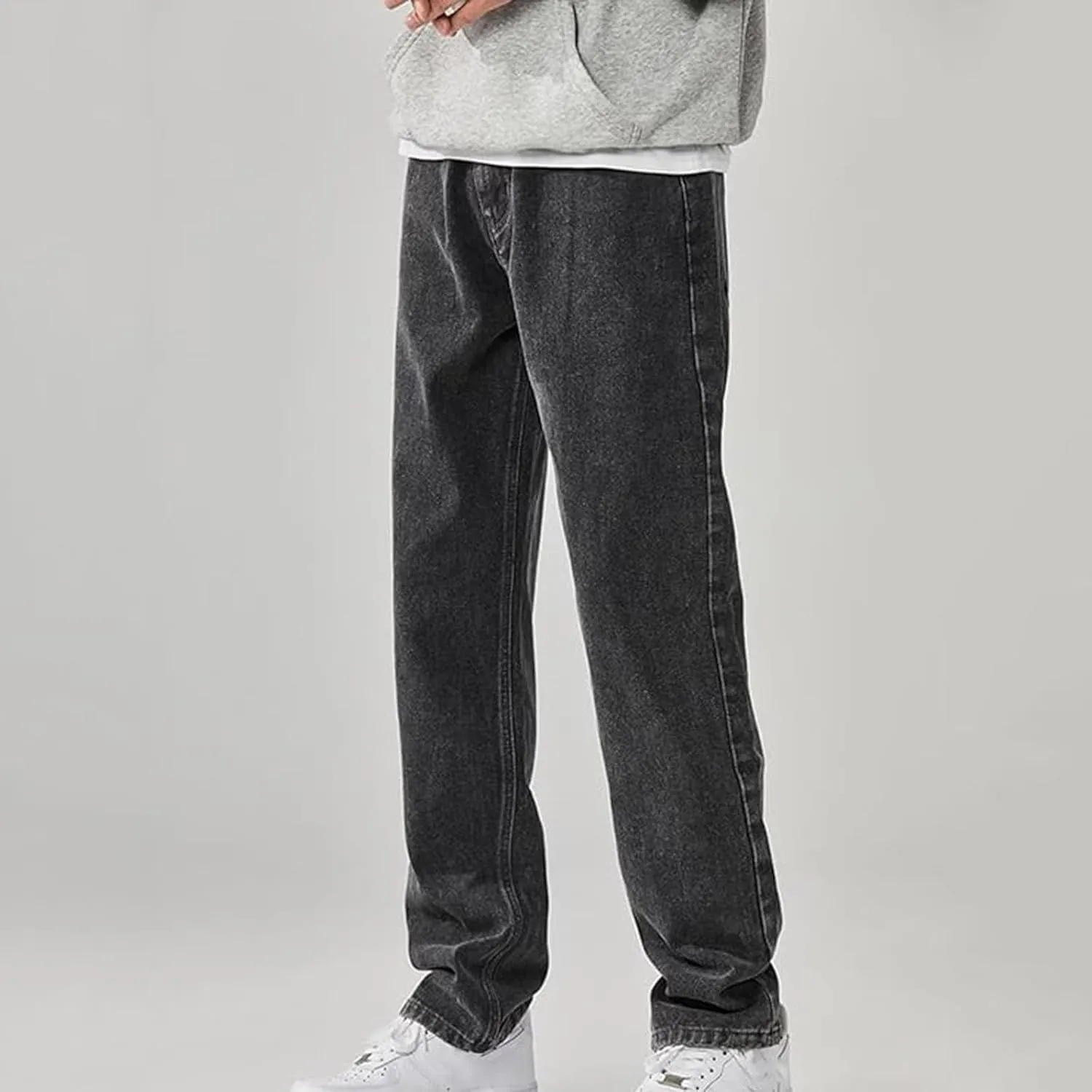 Men's Stretch Jeans Comfortable High Durable Cargo Jeans for Men Straight Fit Jeans for Men