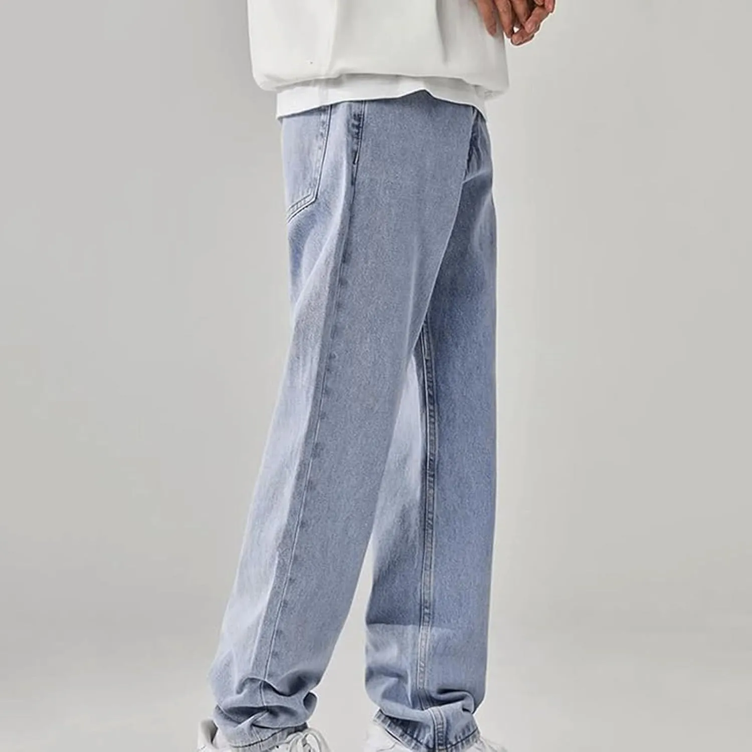 Men's Stretch Jeans Comfortable High Durable Cargo Jeans for Men Straight Fit Jeans for Men