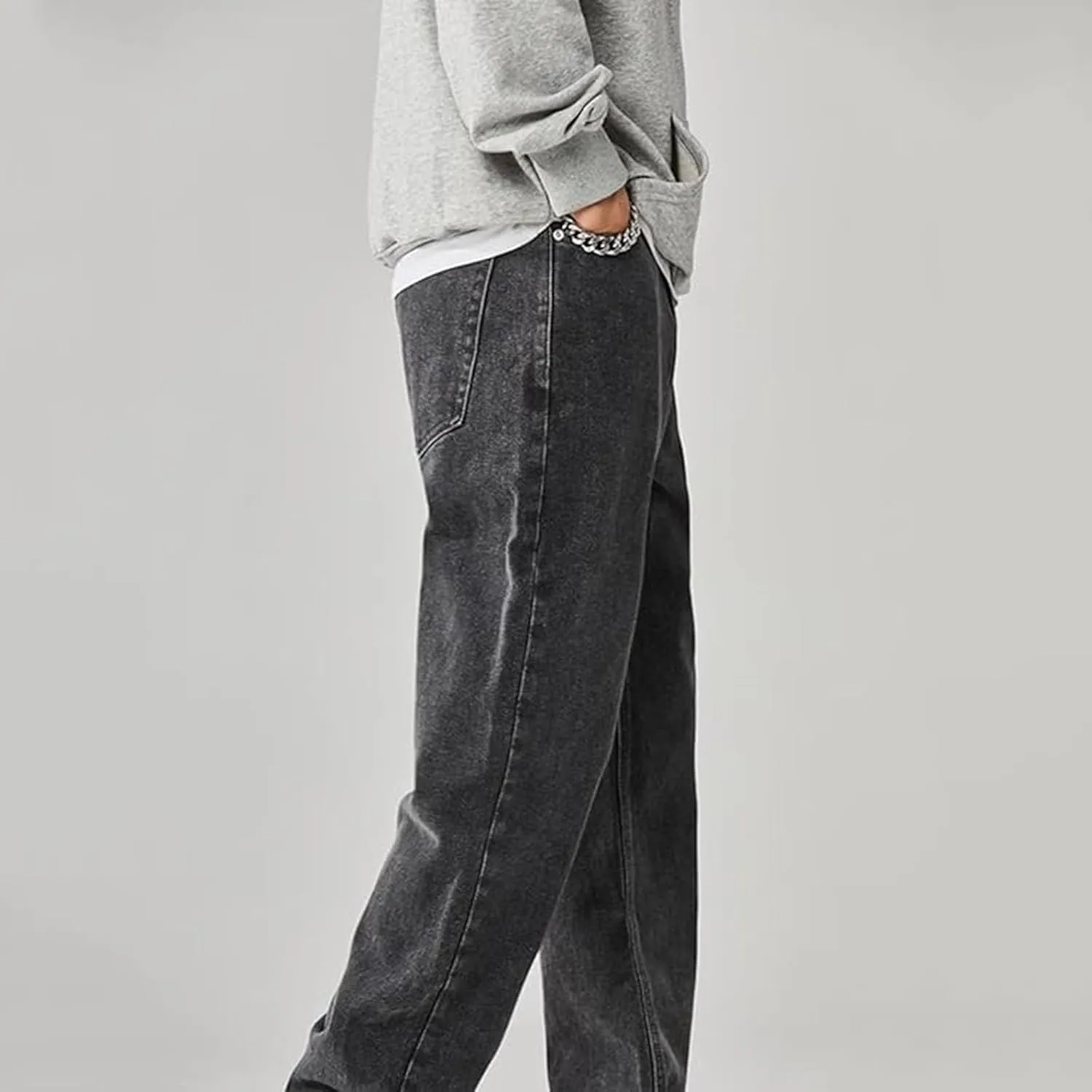Men's Stretch Jeans Comfortable High Durable Cargo Jeans for Men Straight Fit Jeans for Men