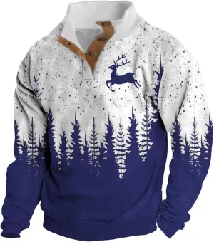 Mens Sweatshirt Stand Collar Corduroy Polo Zipper Long Sleeve Sweatshirt Stand Collar Pullover 2024 Sweaters Men's