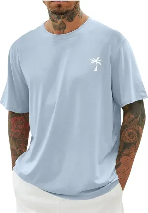 Mens T-Shirts V Neck Short Sleeve Fashion Graphic Tees Cotton Loose Casual Summer Crewneck Hipster Designer T Shirts