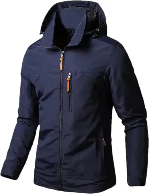 Men's Tactical Jacket Waterproof Lightweight Mountain Sport Jacket Casual Zip Up Hoodie Outdoor Windbreaker Outwear
