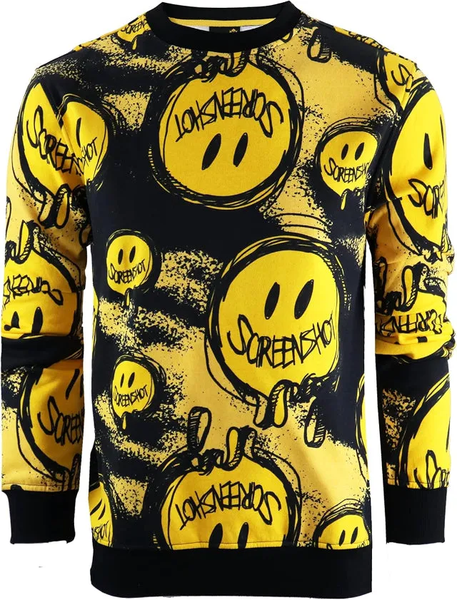 Men's Urban NYC Graffiti Hip Hop Fleece Pullover
