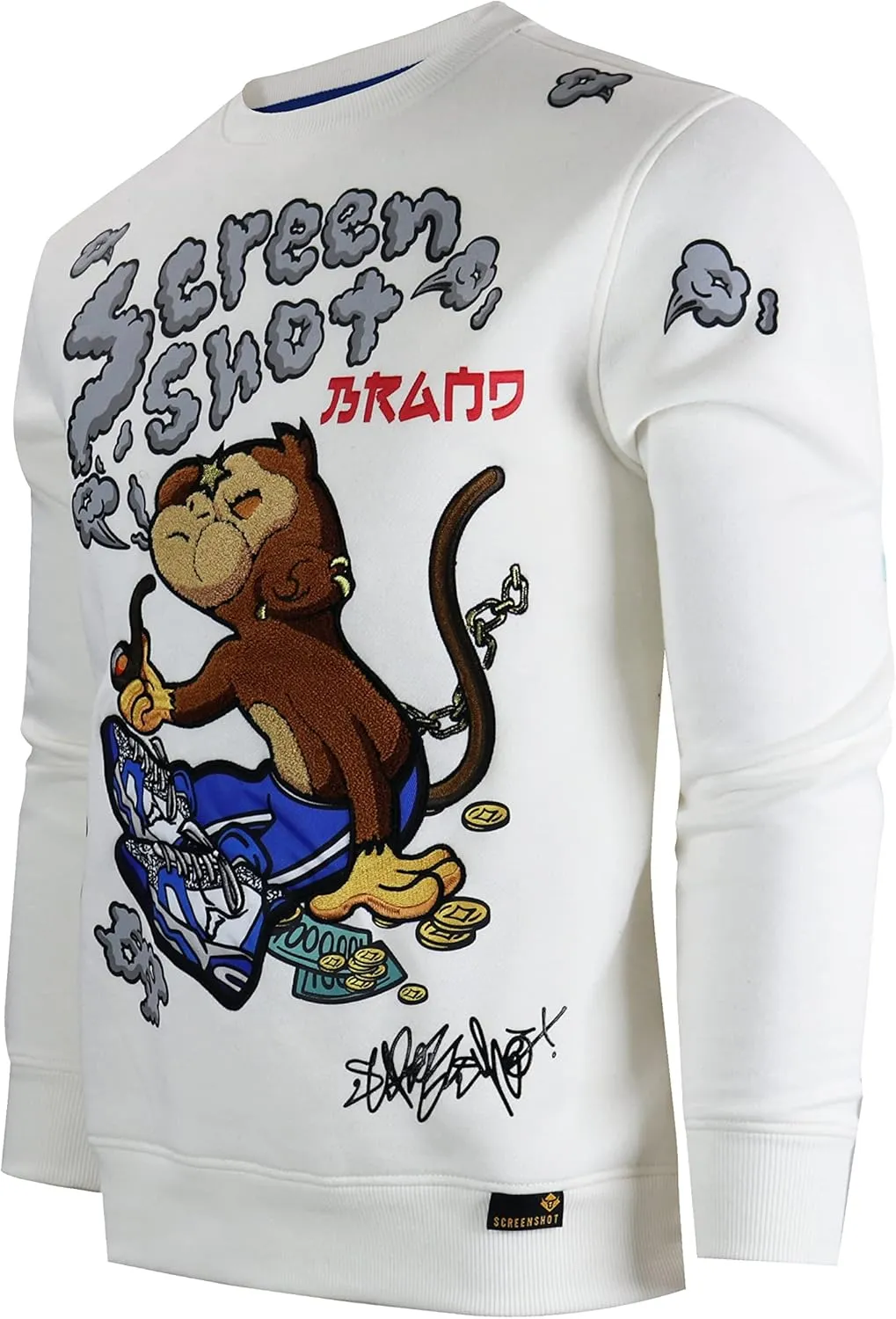 Men's Urban NYC Graffiti Hip Hop Fleece Pullover