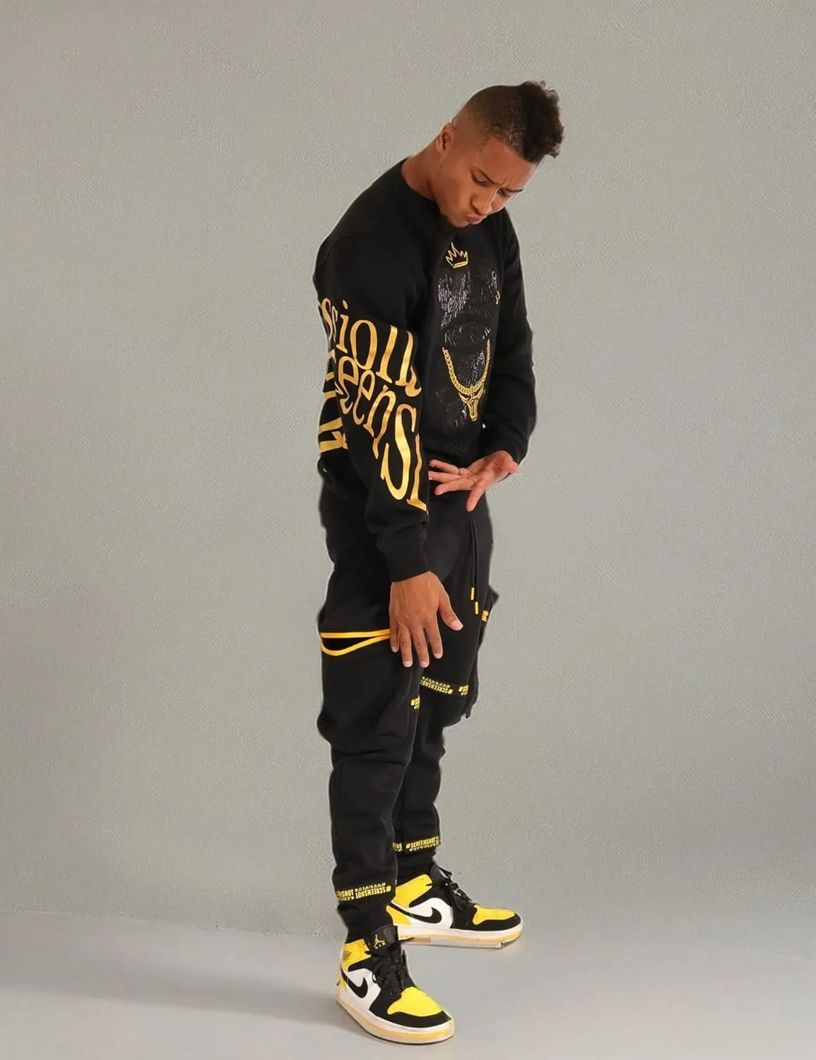 Men's Urban NYC Graffiti Hip Hop Fleece Pullover