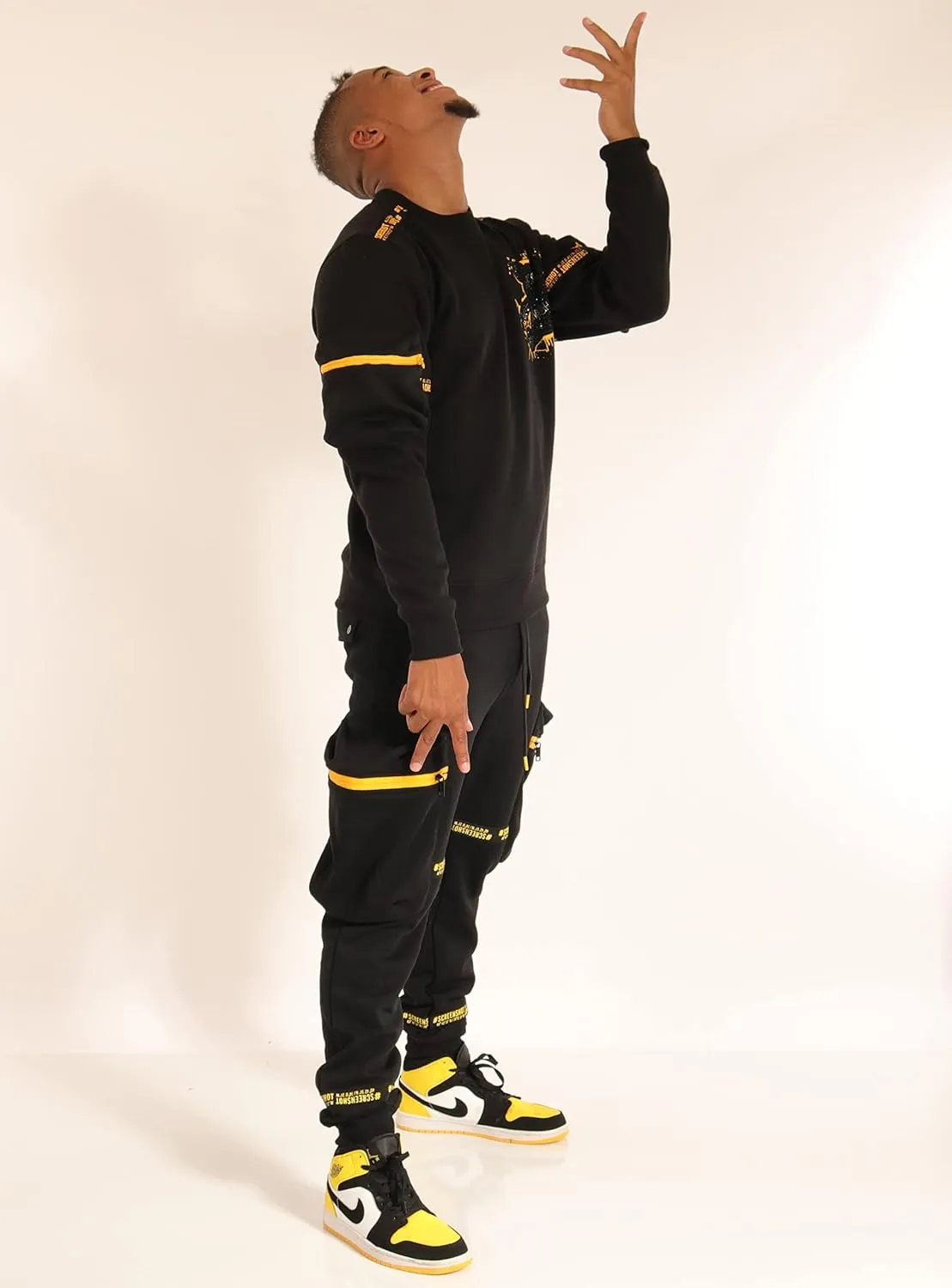 Men's Urban NYC Graffiti Hip Hop Fleece Pullover