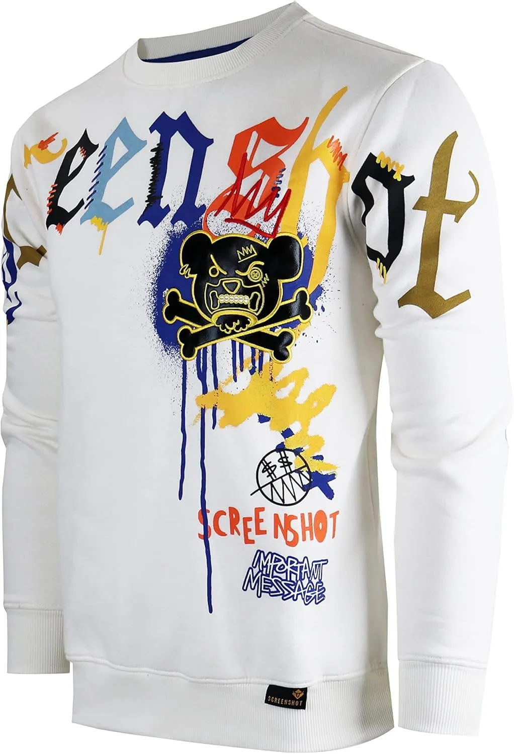 Men's Urban NYC Graffiti Hip Hop Fleece Pullover