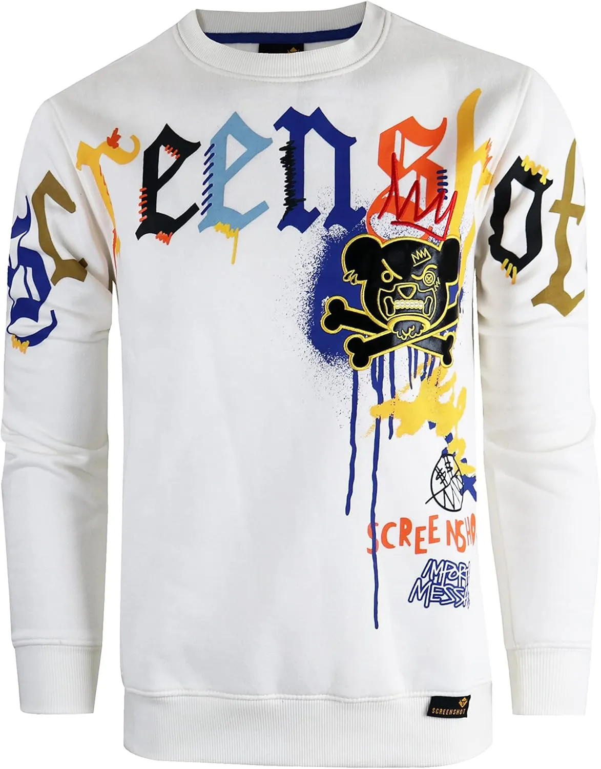 Men's Urban NYC Graffiti Hip Hop Fleece Pullover