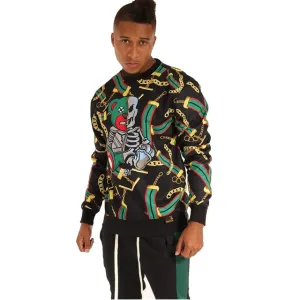 Men's Urban NYC Graffiti Hip Hop Fleece Pullover