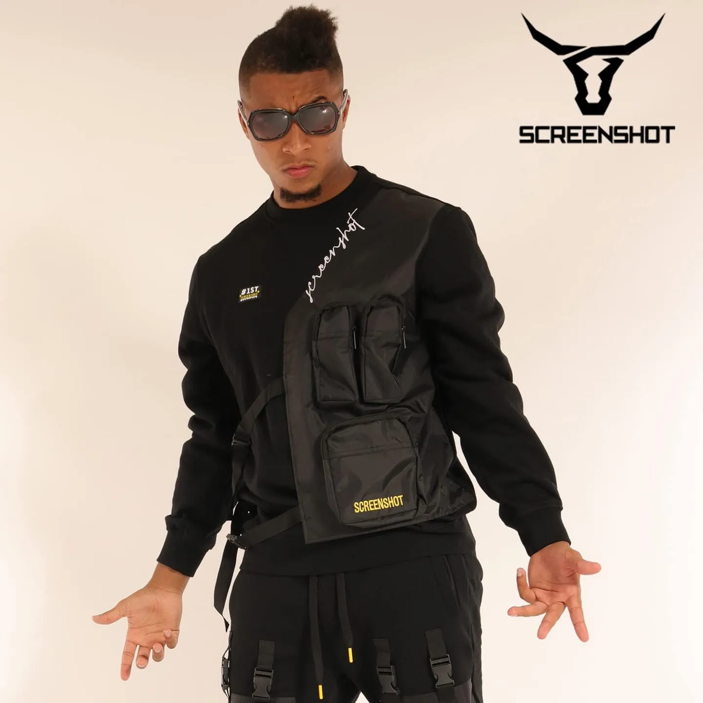 Men's Urban NYC Graffiti Hip Hop Fleece Pullover