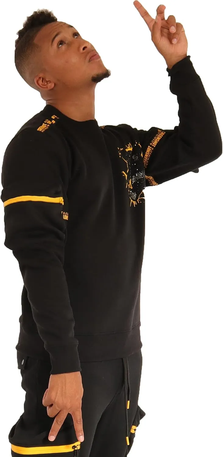 Men's Urban NYC Graffiti Hip Hop Fleece Pullover