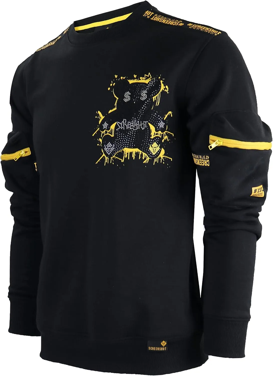 Men's Urban NYC Graffiti Hip Hop Fleece Pullover