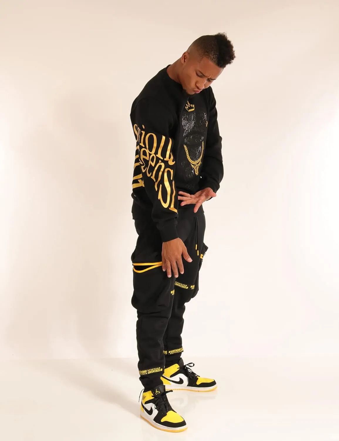 Men's Urban NYC Graffiti Hip Hop Fleece Pullover