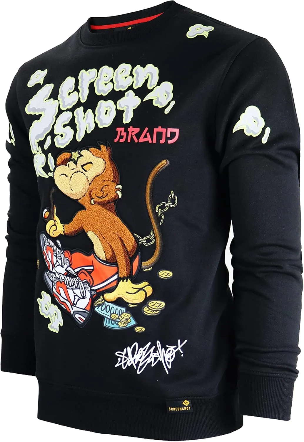 Men's Urban NYC Graffiti Hip Hop Fleece Pullover