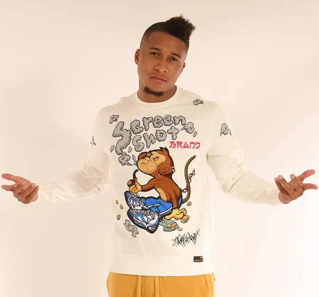 Men's Urban NYC Graffiti Hip Hop Fleece Pullover