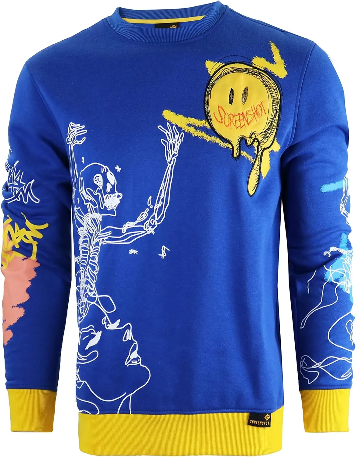 Men's Urban NYC Graffiti Hip Hop Fleece Pullover