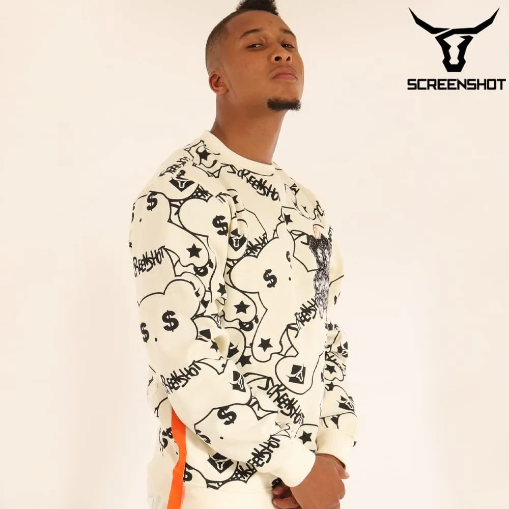 Men's Urban NYC Graffiti Hip Hop Fleece Pullover