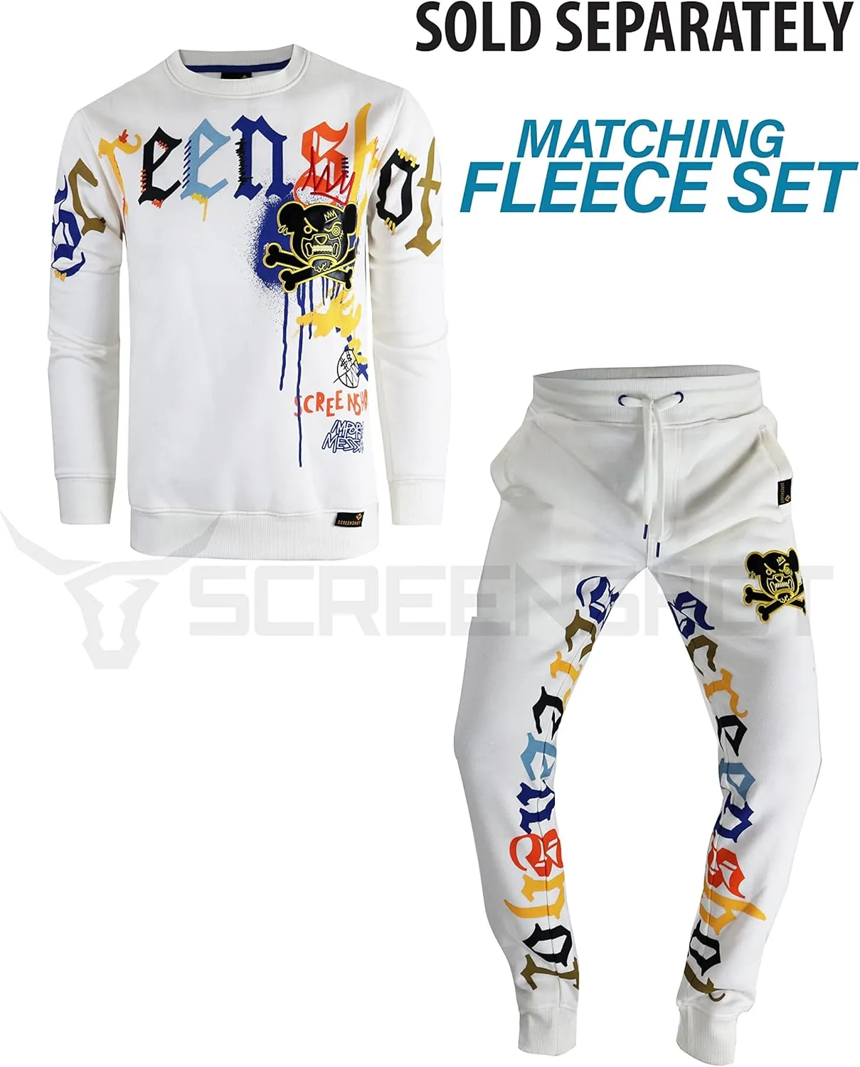 Men's Urban NYC Graffiti Hip Hop Fleece Pullover