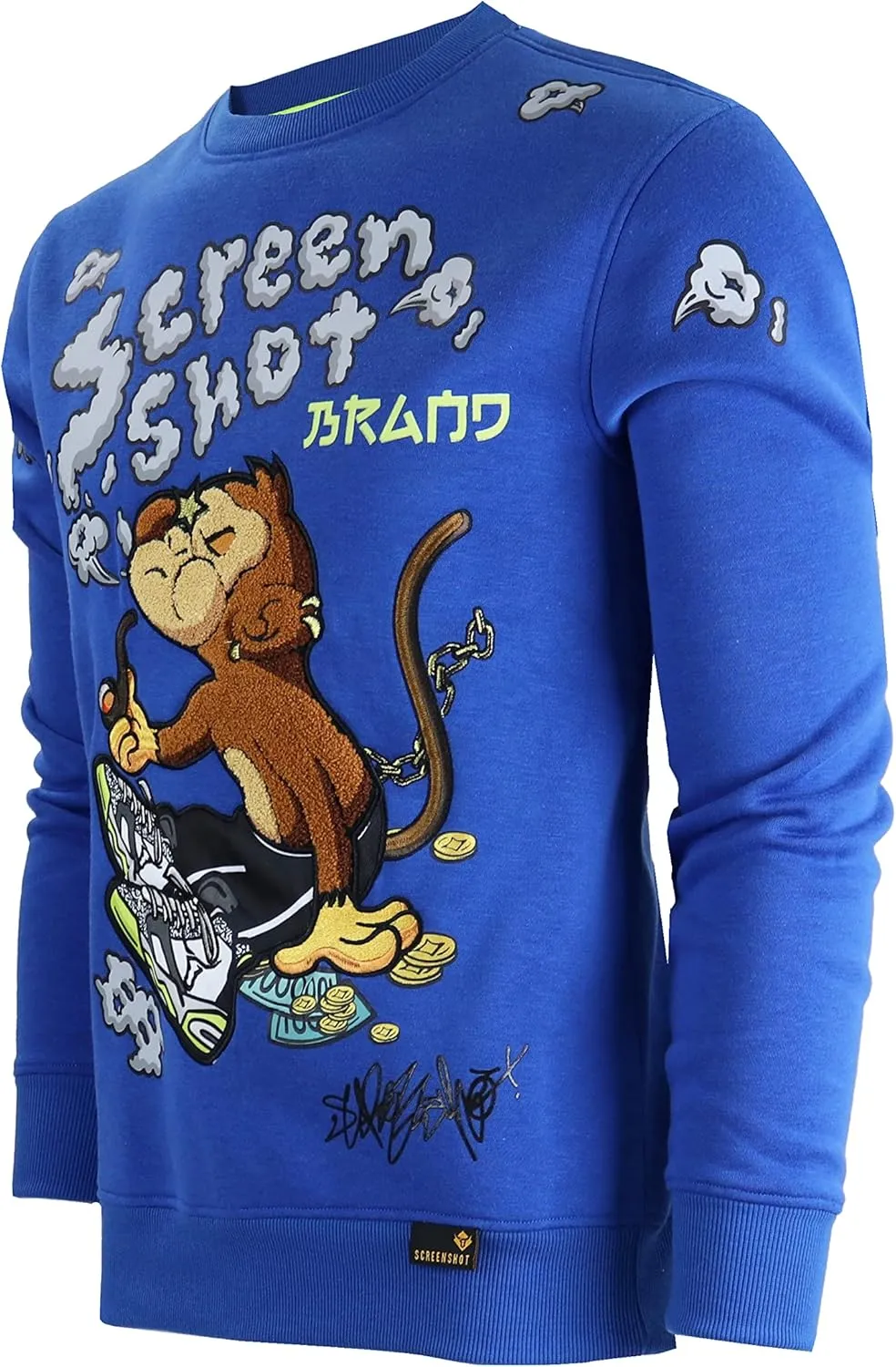 Men's Urban NYC Graffiti Hip Hop Fleece Pullover
