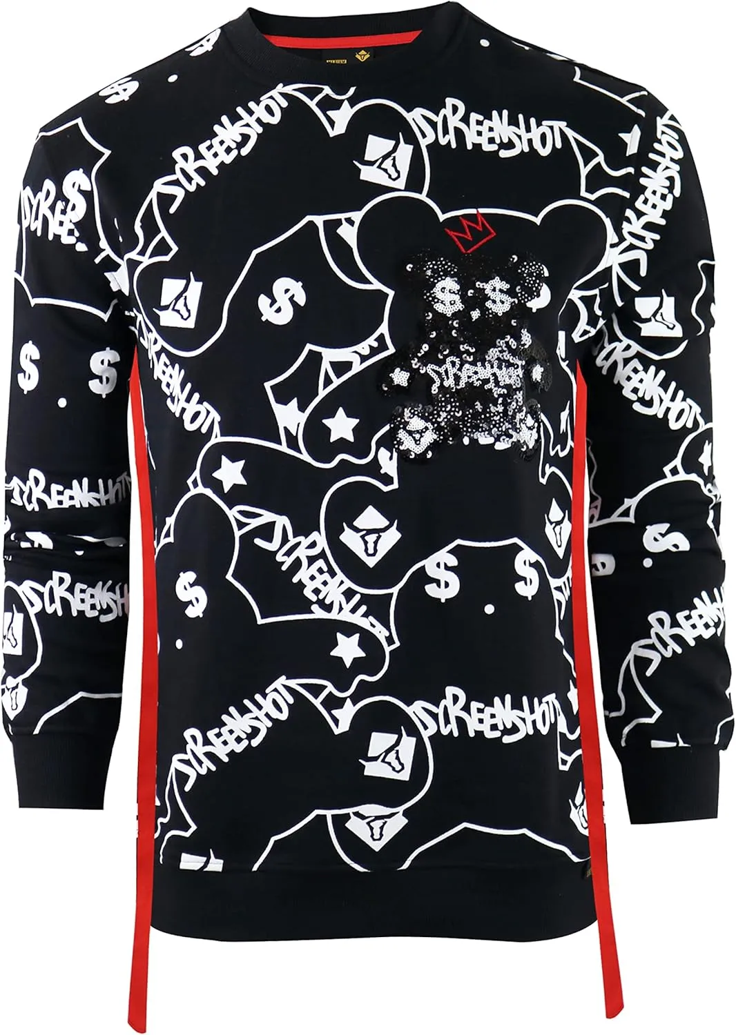 Men's Urban NYC Graffiti Hip Hop Fleece Pullover