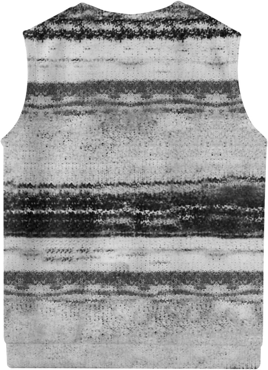 Mens Vest V Neck Sleeveless Knit Pullover Sweater Vest Casual Business Work Slim Fit Lightweight Coat Tops 2025