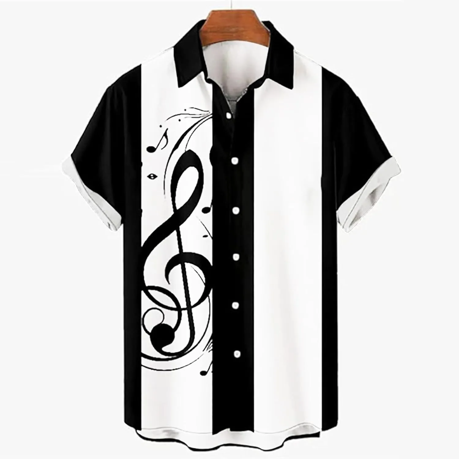Men's Vintage Bowling Shirt Camp Collar Button Down Hawaiian Shirts Lightweight Quick Dry Summer Beach Wedding Blouse