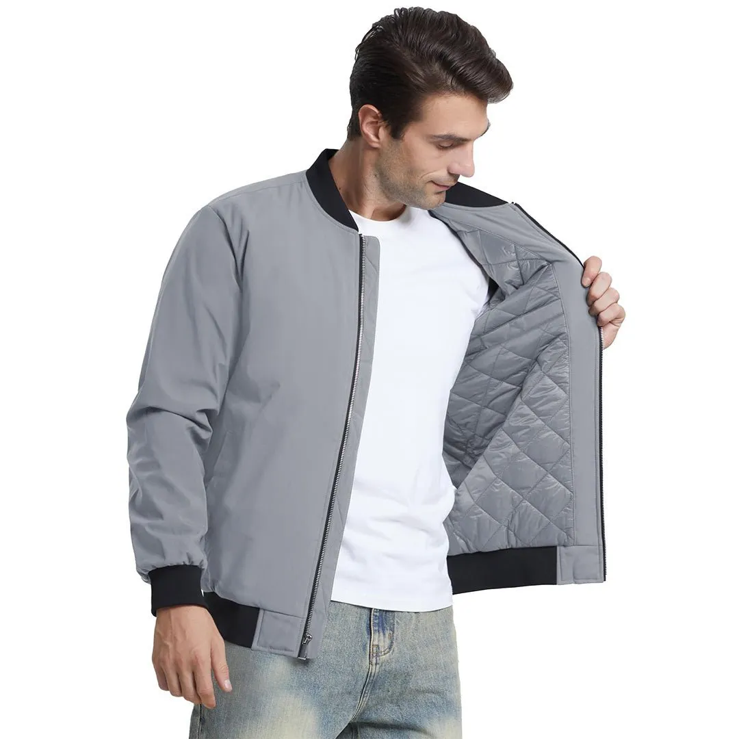 Men's Water-Resistant Windproof Bomber Casual  Jackets