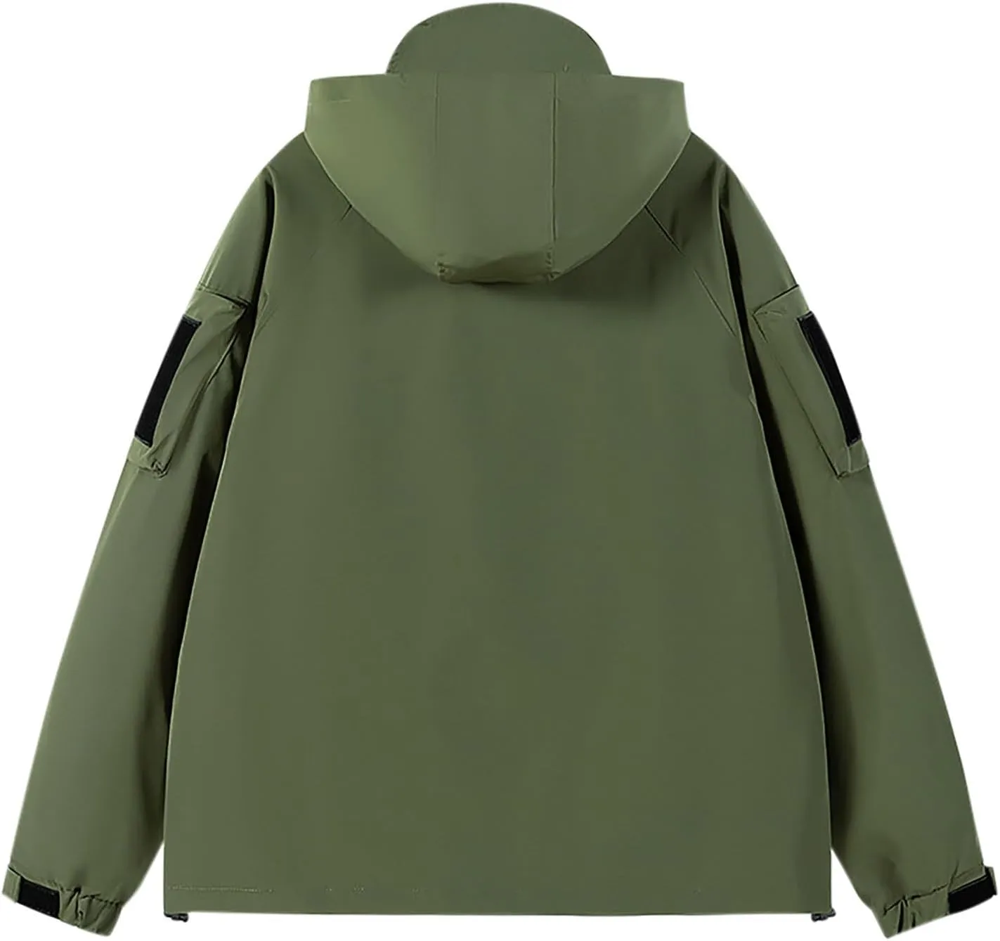 Mens Waterproof Rain Jacket Lightweight Breathable Hooded Shell Jacket Durable Windbreaker for Hiking Travel Outdoor