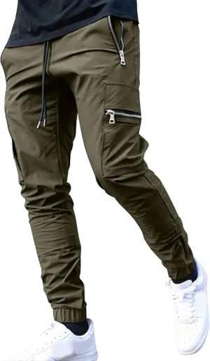 Men's Wide Leg Flare Sweatpants Slim Fit Stretch Pants for Men Skinny Fit Black Slacks Men Men's Sports Track Pants