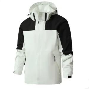 Mens Windproof Jacket Waterproof Lightweight Outdoor Hiking Travel Raincoat Military Tactical Windbreaker