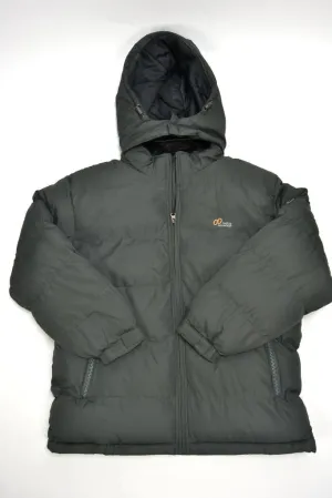 men's winter bubble hooded jacket - black Case of 12