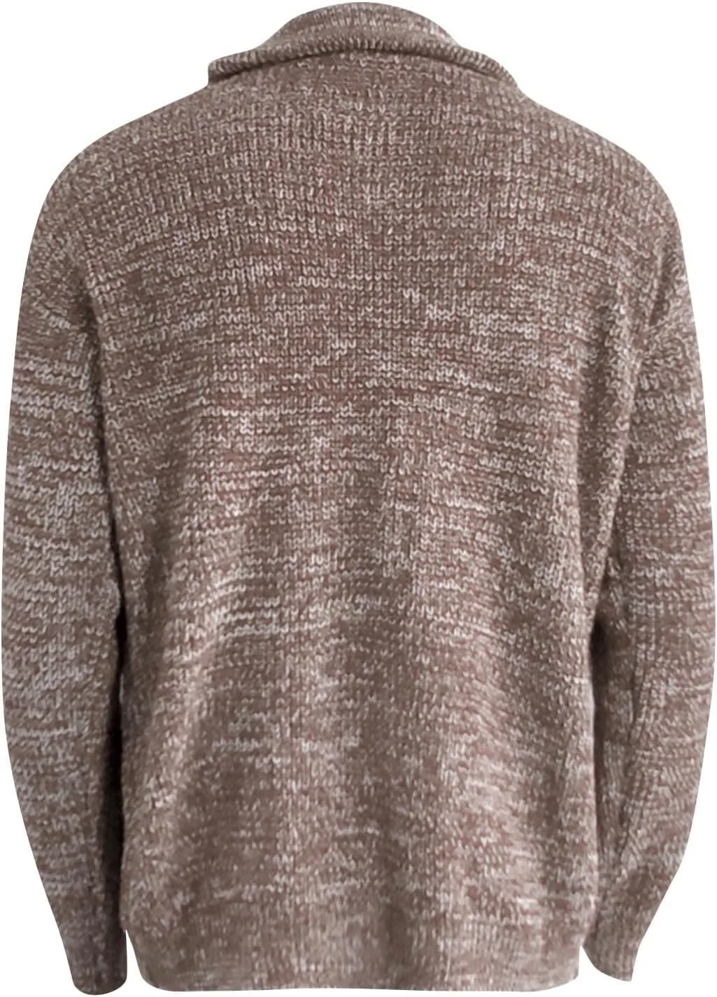 Men's Winter Coat Cardigan Sweaters Knitted Regular Fit Jacket Fleece Lined Warm Coat With Pockets, XXL-5XL