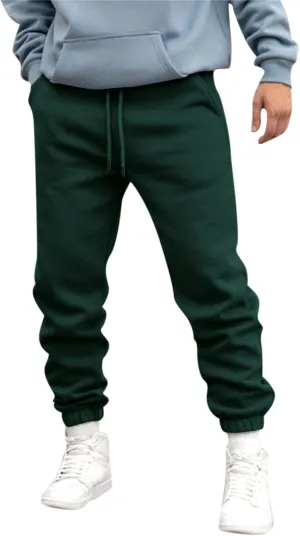 Mens Workout Cargo Sweatpants Work Jogger Pants with Pockets Mens Casual Pants Stretch Slim Fit Workout Bodybuilding